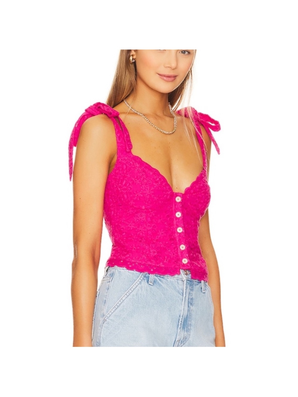 MAJORELLE button tank top - Picture 5 of 5
